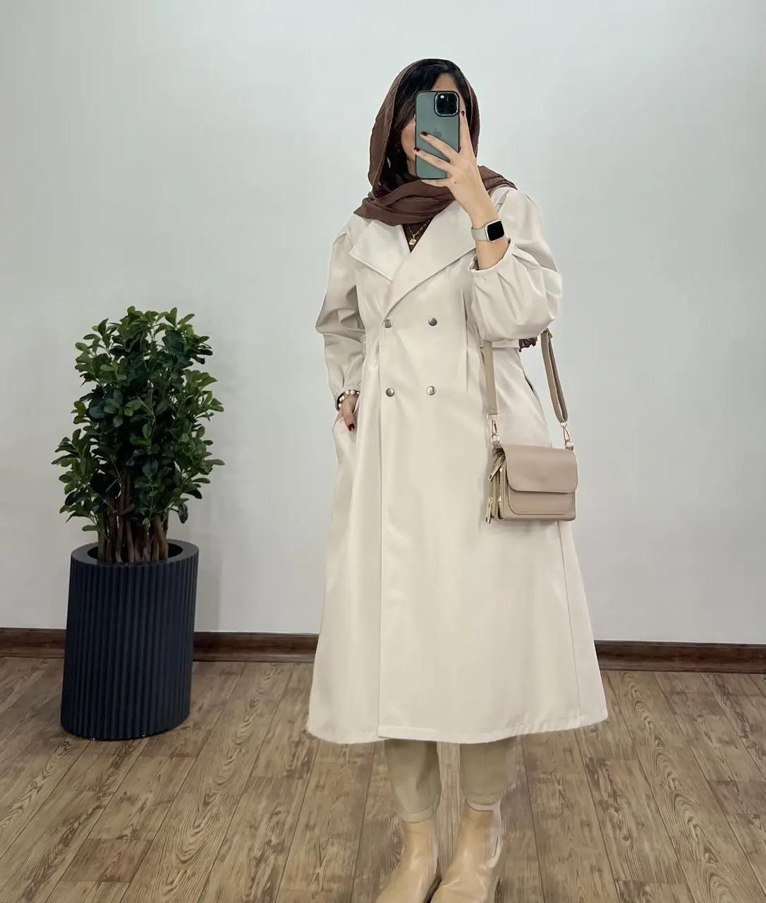 بارونی بلند ضد آب سمن